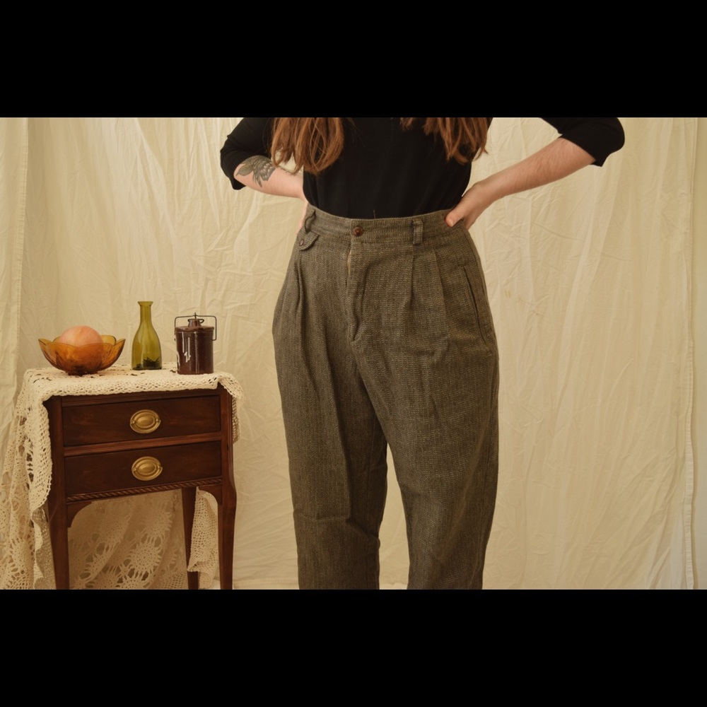 Fishtail Olive Green Trousers